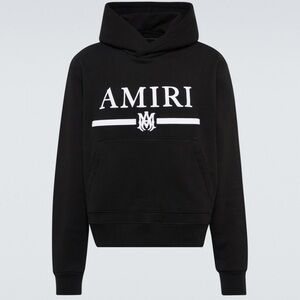 Amiri MA Bar logo cotton hoodie
